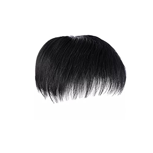 Perücken Perücke Herren Kurzhaar Haar Inch Herren Perückenkopf Füller Haarteil Echthaar Hübsches Perückenteil Haarteile (Color : B, Size : 16x18CM) von SUNESA