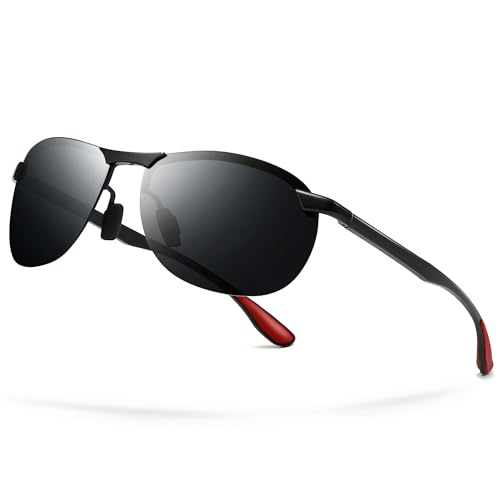 SUNGAIT Ultraleichte polarisierte langlebige Sonnenbrille für Herren Golf fahren Al-Mg-Legierung Bügelfederscharnier UV400 SGT302-HH DE SUNGAIT Ultraleichte polarisierte langlebige Sonnenbrille für Herren Golf fahren Al-Mg-Legierung Bügelfederscharnier UV400 SGT302-HH DE von SUNGAIT