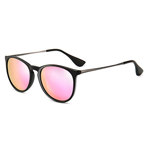 SUNGAIT Vintage Runde Sonnenbrille Damen Klassische Retro Designer-Stil von SUNGAIT