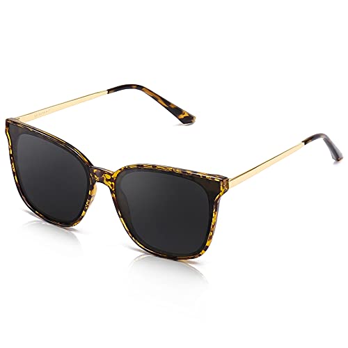 SUNGAIT Vintage quadratische Sonnenbrille für Damen und Herren, Retro, rund, polarisierte Farbtöne, großer Rahmen, UV400-Sonnenbrille SGT805-LHPHX-DE SUNGAIT Vintage quadratische Sonnenbrille für Damen und Herren, Retro, rund, polarisierte Farbtöne, großer Rahmen, UV400-Sonnenbrille SGT805-LHPHX-DE von SUNGAIT