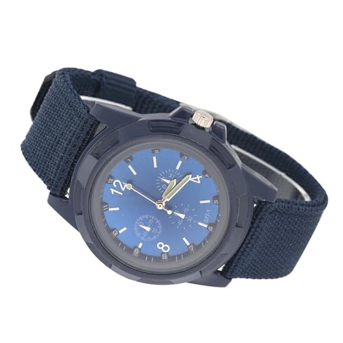 SUNGOOYUE 5Colors Elektronische Analoge Militärische Handgelenk Uhr Runde Zifferblattband Einstellbar für die Armee (Swi Blue) von SUNGOOYUE