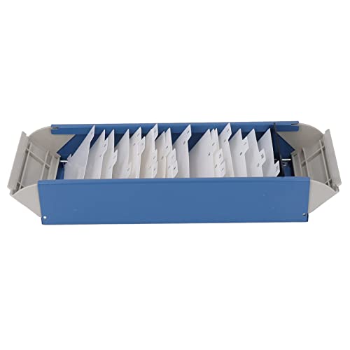 SUNGOOYUE Karteikartenhalter, Visitenkarten-Organizer mit Hoher Kapazität, A-Z-Aktenhalter für Büro, Transparenter Kunststoff, Langlebig (Blue) von SUNGOOYUE