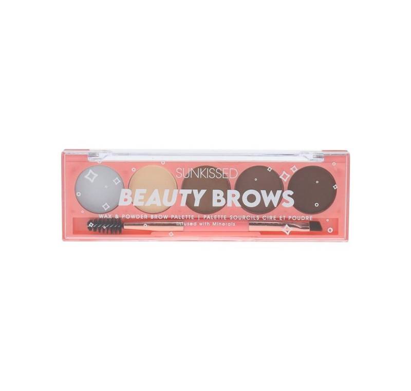 SUNKISSED Lidschatten Beauty Brows Palette 0.5g Brow Wax + 4 x 1g Brow Powder von SUNKISSED