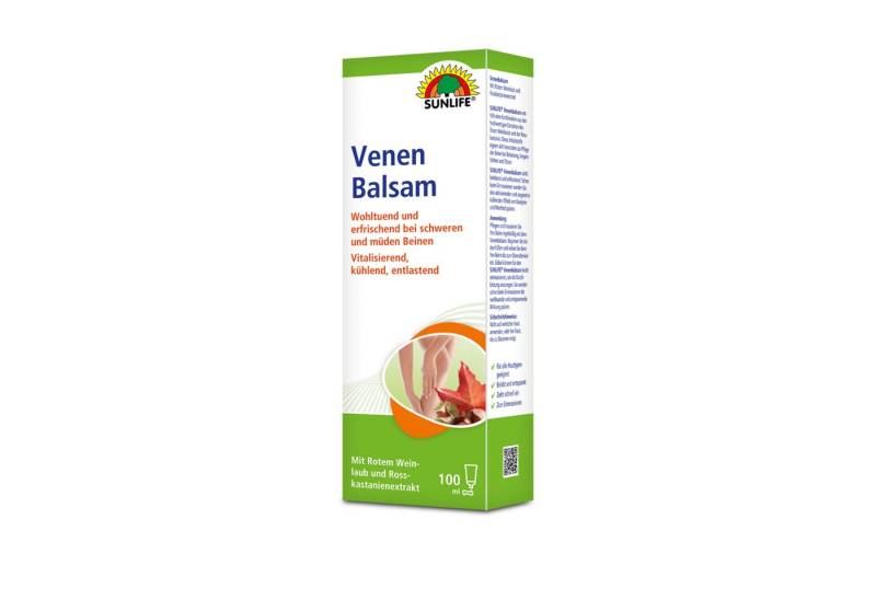 SUNLIFE Körperbalsam SUNLIFE® Venen Balsam 100 ml Kühlend Pflege Durchblutung Erfrischung von SUNLIFE