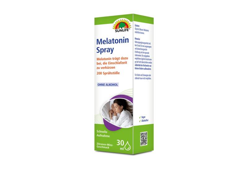 SUNLIFE Mundspray SUNLIFE® Melatonin Spray - 0,5 mg Schlaf Erholung Schlafprobleme von SUNLIFE