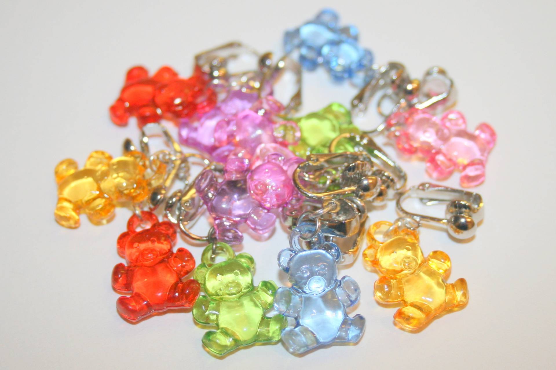 Durchsichtige Teddybär-Ohrringe Für Kinder von SUNLIGHTTROPICAL