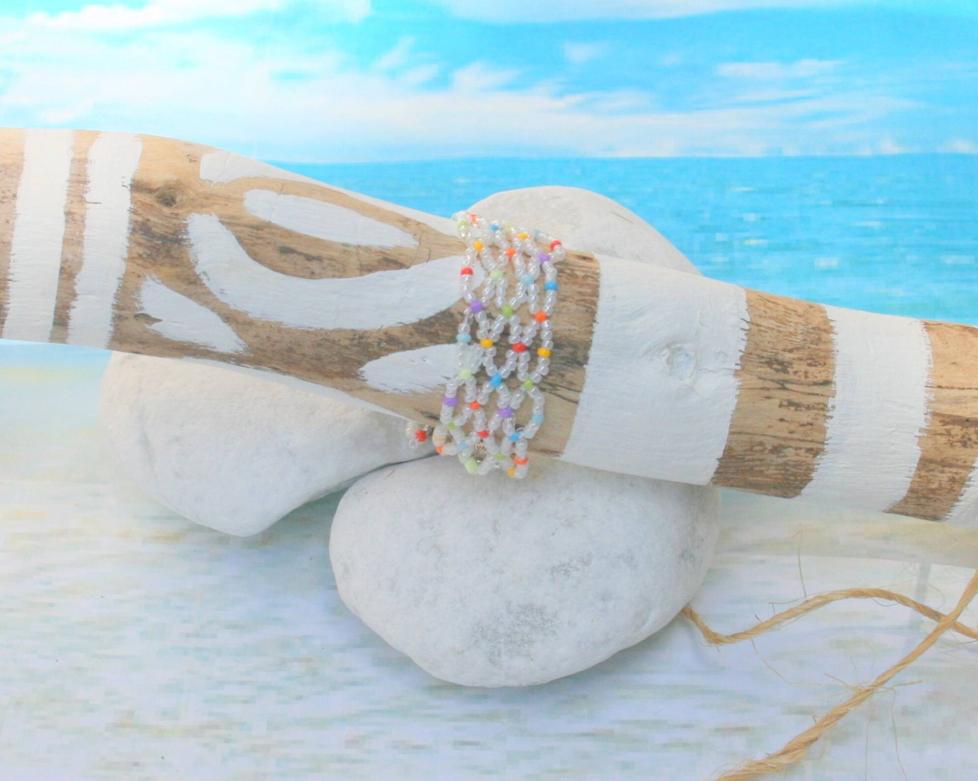 Gewebtes Rocailles-Perlenarmband von SUNLIGHTTROPICAL