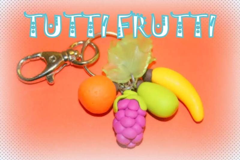 Tutti Frutti Schlüsselanhänger Oder Taschenanhänger von SUNLIGHTTROPICAL