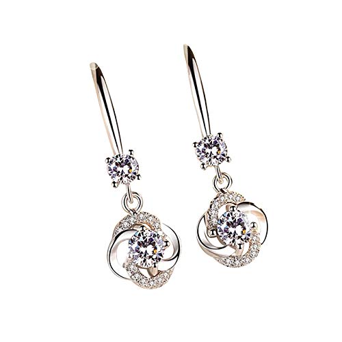 Ohrringe, Persönlichkeit Trend Ohrringe Damen Temperament Lange Ohrstecker Set mit Diamant Angelhaken Ohrbügel Schmuck von SUNMME