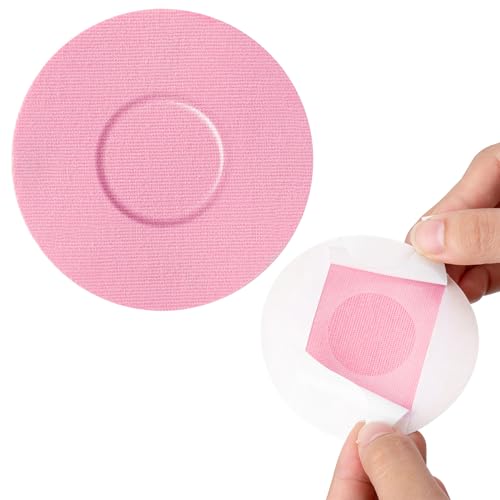 20 Stück Freestyle Libre 2 Überpflaster, wasserdicht Klebepflaster Freestyle Libre 2 Rund Over-Patch Selbstklebende Flicken, langlebig für 7 Tage Pflaster für Freestyle Libre 2 Sensor （Rosa） von SUNMON