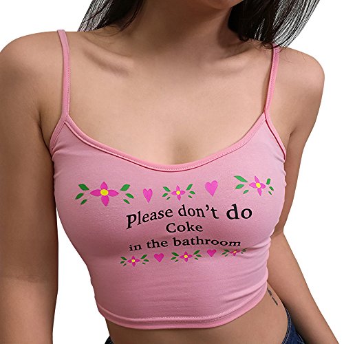 SUNNSEAN Damen Tanktop mit Aufschrift "Please Don't do Coke in The Bathroom" von SUNNSEAN Women Vest