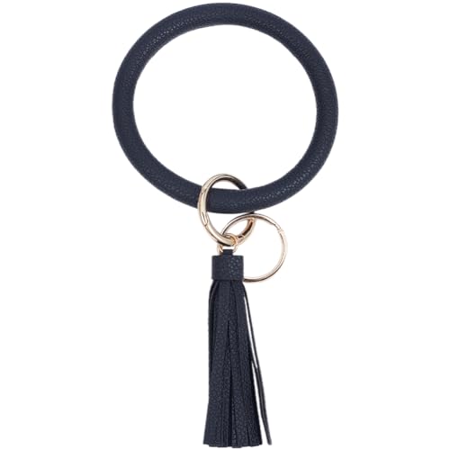 SUNNYCLUE 1 Box 1 Stück Armband Schlüsselanhängerhalter Handgelenk Armband Schlüsselanhänger Kunstleder Schwarz Western Stil Übergroßes Armband Armreif Riemen Schlüsselringe Kettenhalter Mit Quaste Fü von SUNNYCLUE