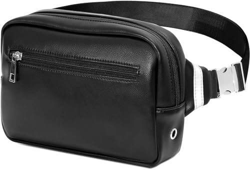 SUNSEATON Bauchtasche Damen Herren Kunstleder - Gürteltasche Multifunktionale Hüfttasche mit Reißverschluss Geeignet für Reise Wanderung und Alle Outdoor Aktivitäten von SUNSEATON