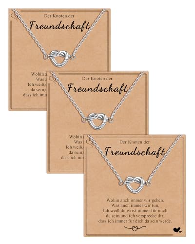 SUNSH 3 Bester Freund Geschenk, Freundschaftskette, Schwester Damen Mädchen Bff Halsketten, Geschenke für Mädchen, Geburtstag Schulabschluss Schule Weihnachten SUNSH 3 Bester Freund Geschenk, Freundschaftskette, Schwester Damen Mädchen Bff Halsketten, Geschenke für Mädchen, Geburtstag Schulabschluss Schule Weihnachten von SUNSH