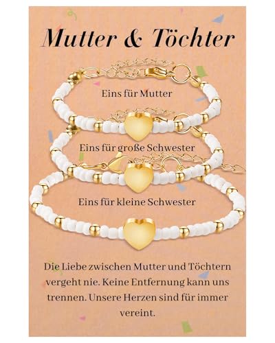 SUNSH 3 Mutter Tochter Armband Geschenke Mutter Tochter, Einschulung Mädchen, Einschulung Geschenk Muttertag Schulanfang Mädchen 4 5 6 7 8 9 10 18 Jahre, Geburtstagsgeschenk SUNSH 3 Mutter Tochter Armband Geschenke Mutter Tochter, Einschulung Mädchen, Einschulung Geschenk Muttertag Schulanfang Mädchen 4 5 6 7 8 9 10 18 Jahre, Geburtstagsgeschenk von SUNSH