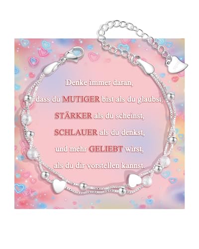 SUNSH Armband für Mädchen Geschenke,Geburtstag Geschenke für Frauen Mädchen,10.11.12.13.14.15.16.17.18.Geburtstag Geschenk,Liebesarmband für Tochter Nichte Schwester Freund Mädchen von SUNSH