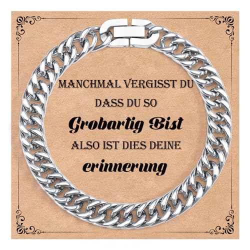 SUNSH Herrenarmband Edelstahlarmband Cuban Chain Slot Chain Plate Armband für Männer Besonderes Geschenk für Ihn Kreativ Inspirational/Geburtstagsgeschenk Schmuck 8 Mm Stahlarmband Ermutigen-19Cm von SUNSH