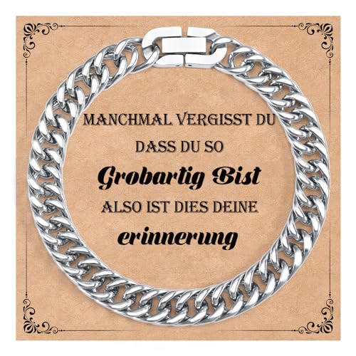 SUNSH Herrenarmband Edelstahlarmband Cuban Chain Slot Chain Plate Armband für Männer Besonderes Geschenk für Ihn Kreativ Inspirational/Geburtstagsgeschenk Schmuck 8 Mm Stahlarmband Ermutigen-23Cm von SUNSH