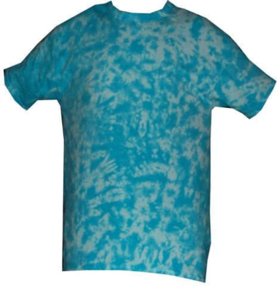 Blaues Scrunch Tie Dye T-Shirt, Handgefertigt in Großbritannien Blaues Scrunch Tie Dye T-Shirt, Handgefertigt in Großbritannien von SUNSHINECLOTHINGuk