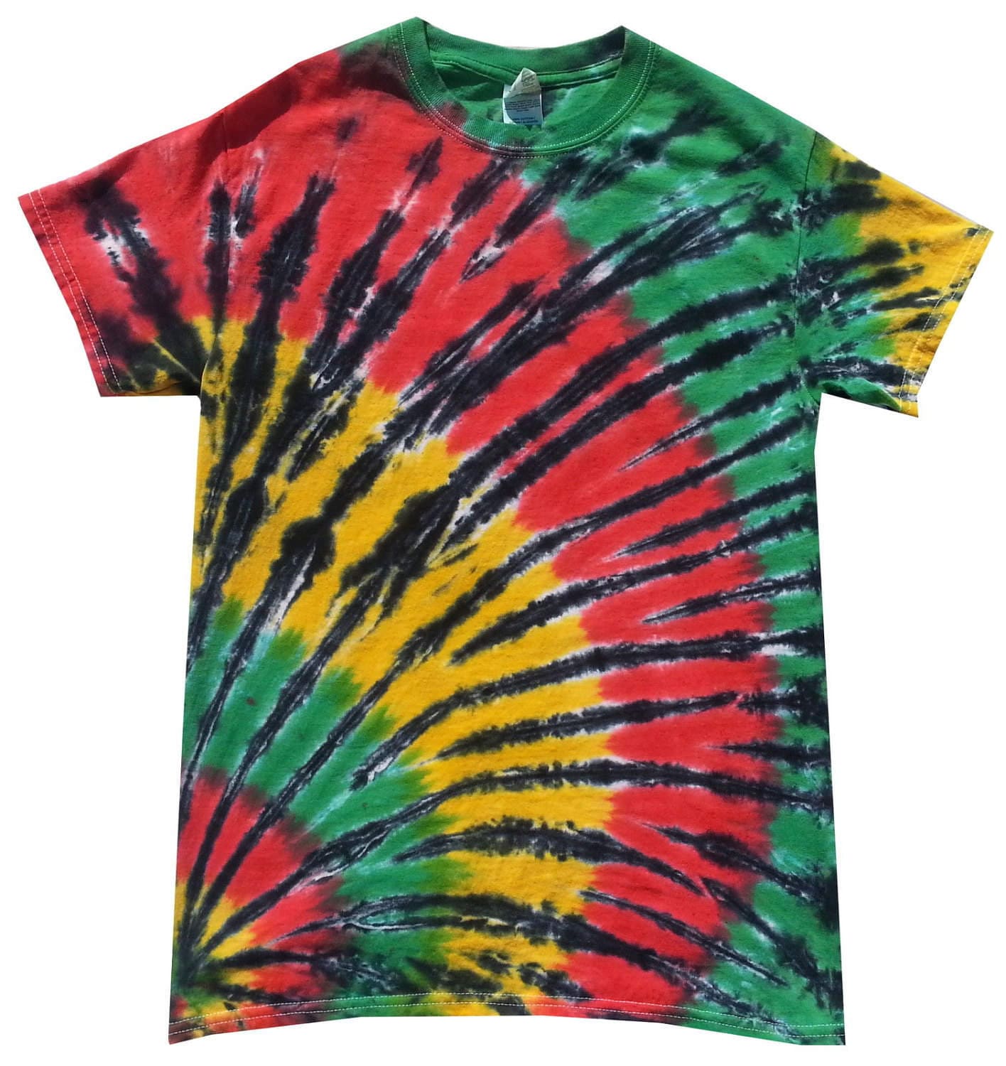 Corne Rasta Tie Dye T-Shirt, Handgefertigt in Großbritannien Corne Rasta Tie Dye T-Shirt, Handgefertigt in Großbritannien von SUNSHINECLOTHINGuk
