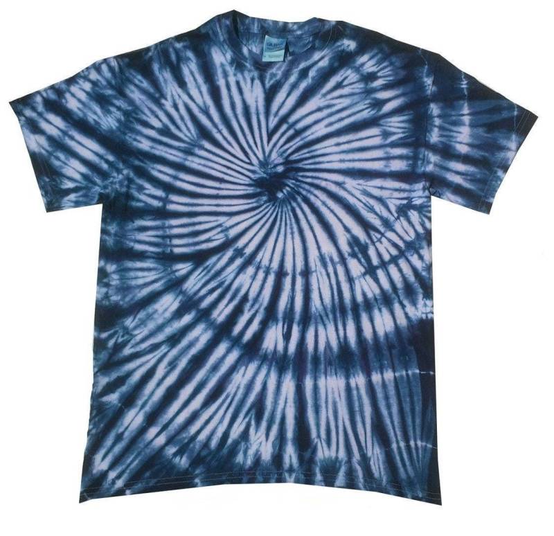 Lila Fraktal Spiral Batik-T-Shirt, Handgefertigt in Großbritannien Lila Fraktal Spiral Batik-T-Shirt, Handgefertigt in Großbritannien von SUNSHINECLOTHINGuk