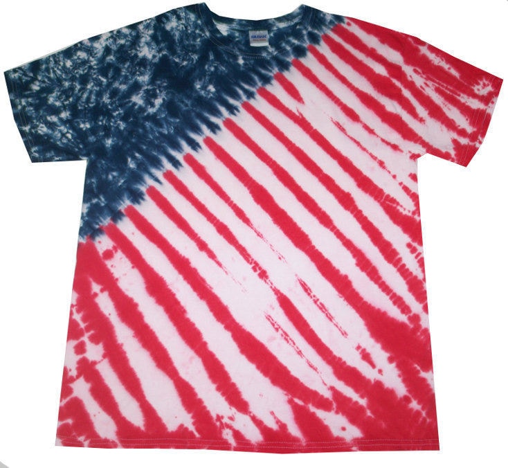 Usa Tie Dye T-Shirt, Handgefertigt in Großbritannien Usa Tie Dye T-Shirt, Handgefertigt in Großbritannien von SUNSHINECLOTHINGuk