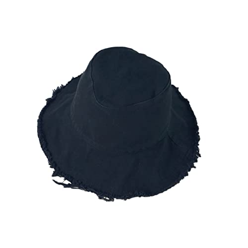 SUNTRADE Lässiger Sommerhut für Damen, Sonnenschutz, Strand, Urlaub, Reisezubehör, Schwarz, M/L von SUNTRADE