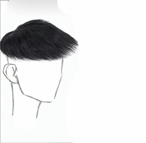 Männer Haar Toupet Feine Mono Herren Perücke Kapillare Prothese Handgemachte Herren Perücken System 130% Dichte-Blau von SUOCMG