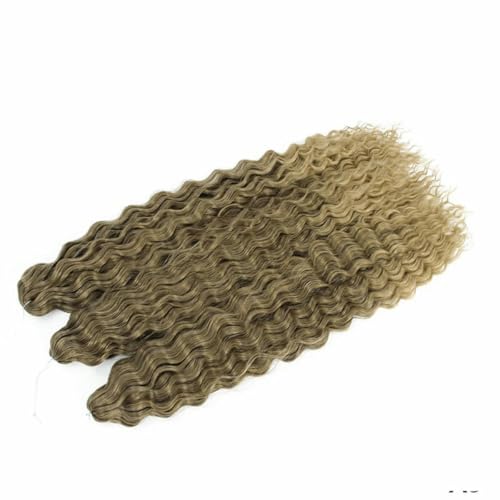 Synthetische Wasserwelle Twist Häkelhaar Afro Locken Häkelzöpfe Ombre Pink Flechten Haarverlängerung Für Frauen-8-30 Zoll-75cm-5 Stück/Los von SUOCMG