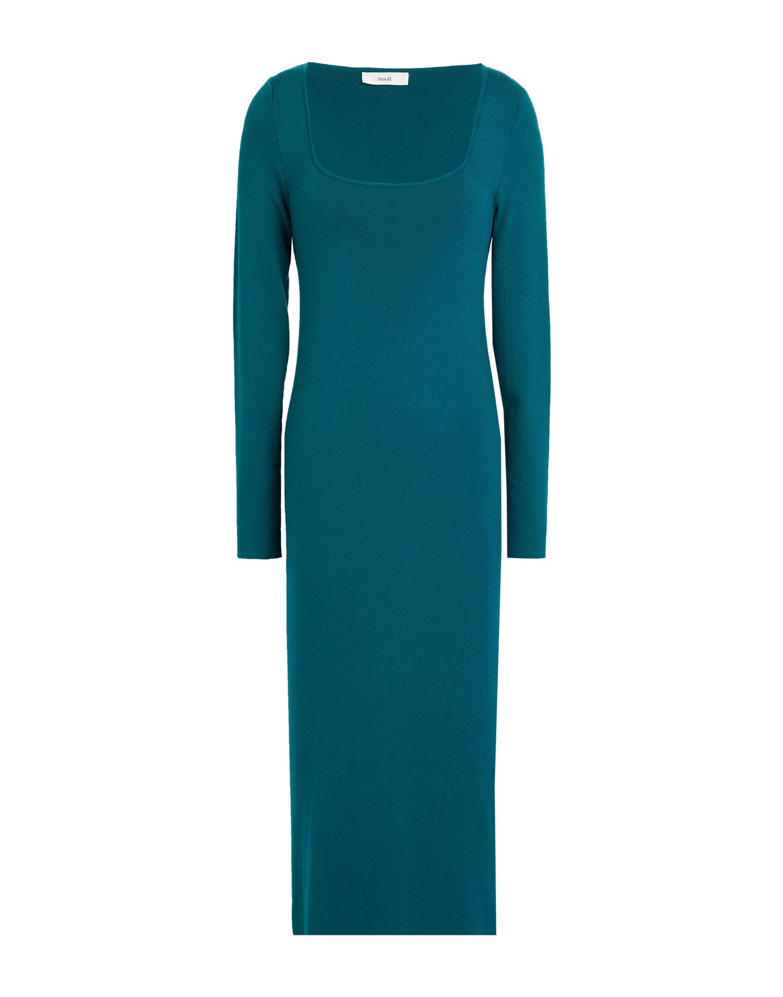 SUOLI Midi-kleid Damen Aquamarin SUOLI Midi-kleid Damen Aquamarin von SUOLI