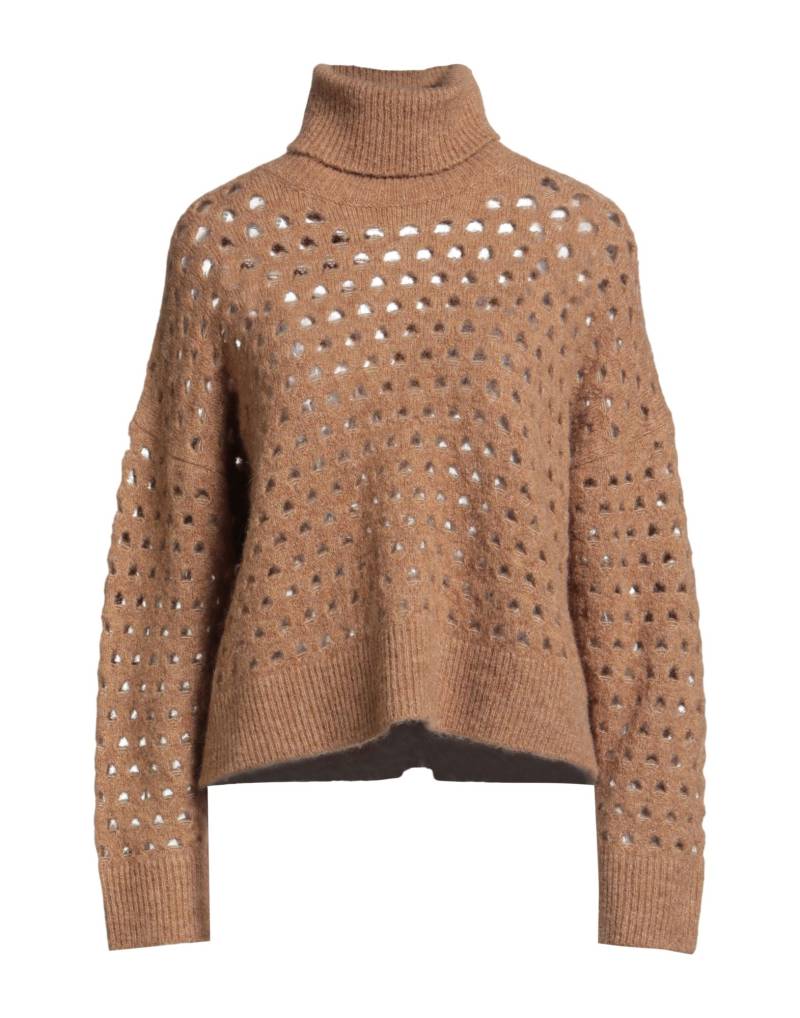 SUOLI Rollkragenpullover Damen Kamel von SUOLI