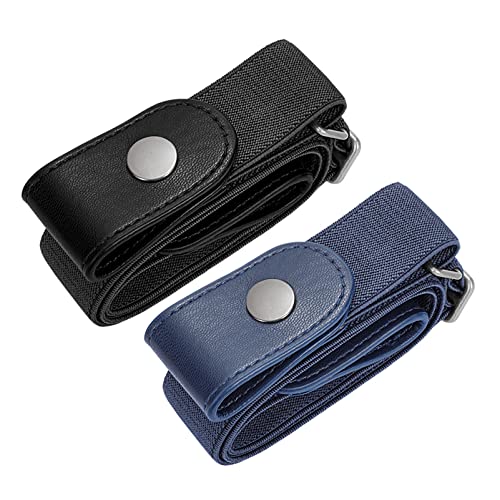 SUOSDEY 2 Pack Elastischer Gürtel Damen,Gürtel Ohne Schnalle Unsichtbarer Gürtel für Jeans Hosen Justierbar Stretchgürtel Gürtel für Damen Herren schwarz blau SUOSDEY 2 Pack Elastischer Gürtel Damen,Gürtel Ohne Schnalle Unsichtbarer Gürtel für Jeans Hosen Justierbar Stretchgürtel Gürtel für Damen Herren schwarz blau von SUOSDEY
