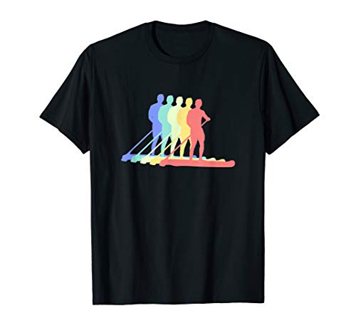 Herren Stand Up Paddle Boarding Stehpaddel Paddel Board Silhouette T-Shirt Herren Stand Up Paddle Boarding Stehpaddel Paddel Board Silhouette T-Shirt von SUP - Stand Up Paddling und Wassersport Outfits