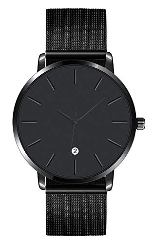 SUPBRO Herren Armbanduhr Mode Wasserdicht Sport Analoger Quarz Uhr Ultra-Thin Dial Edelstahl Mesh Armbanduhr Männer Datum von SUPBRO