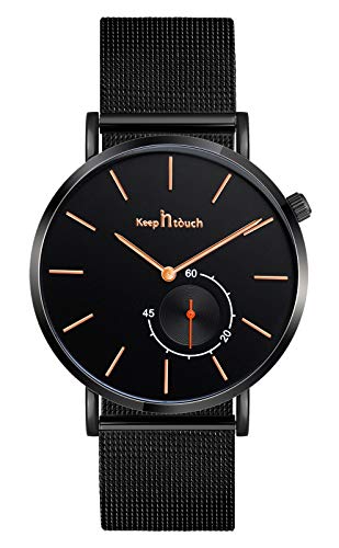 SUPBRO Herren Armbanduhr Mode Wasserdicht Sport Analoger Quarz Uhr Ultra-Thin Dial Edelstahl Mesh Armbanduhr Männer von SUPBRO