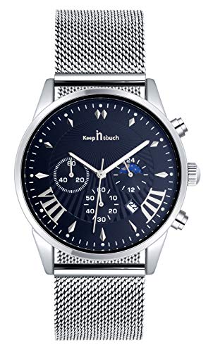 SUPBRO Herren Uhren Mode Wasserdicht Sport Analoger Quarz Uhr Beiläufig Dial Edelstahl Mesh Armbanduhr Männer Chronographen von SUPBRO