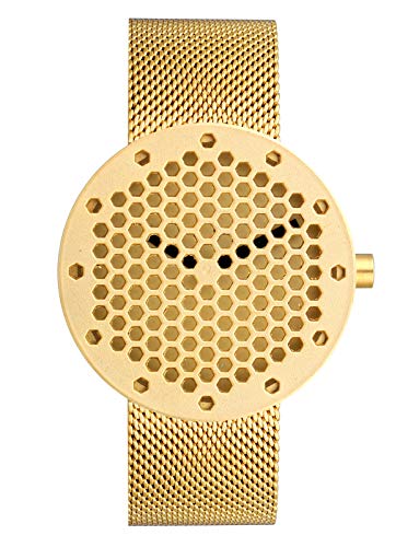 SUPBRO Mode Herrenuhr Analog Quarz Armbanduhr Kreative Männer Uhren mit Edelstahl Armband Wasserdicht Cooles Armbanduhren für Herren Gold von SUPBRO