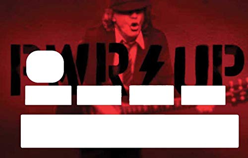 Aufkleber CB AC DC zur Personalisierung Ihrer Karte mit Aufschrift "Blue Card" nach Lust des Augenblicks von SUPER FABRIQUE