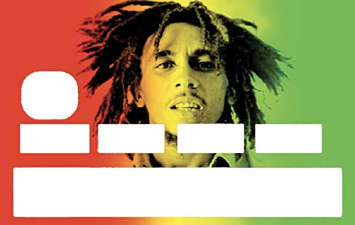 Hommage Sticker Hommage Bob Marley zur Personalisierung Ihrer blauen Karte nach Lust des Moments von SUPER FABRIQUE