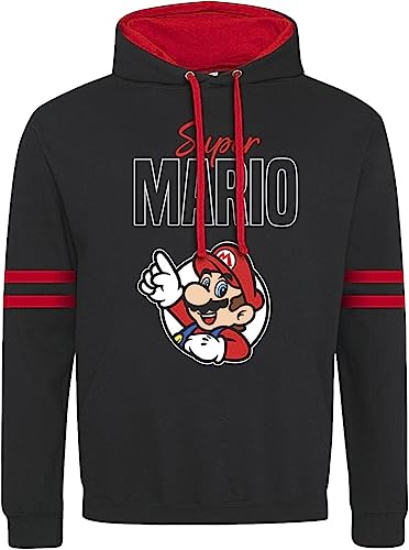 Super Mario Super Hero Mario Männer Kapuzenpullover Multicolor L von Super Mario