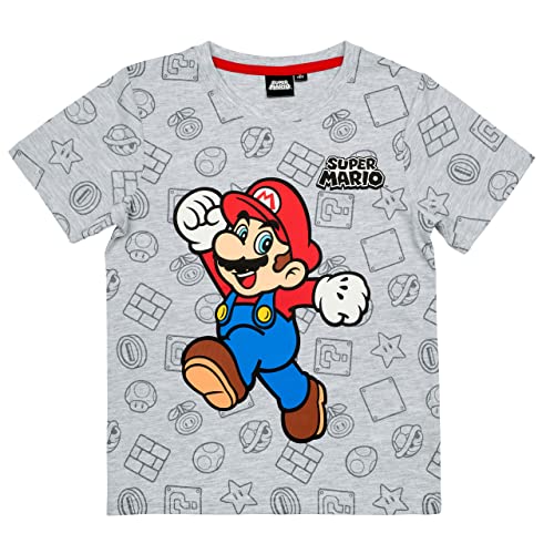 Super Mario T-Shirt (Grau 104) von Super Mario