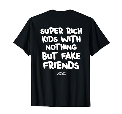 SUPER RICH KIDS X WITH NOTHING BUT FAKE FRIENDS - Statement T-Shirt SUPER RICH KIDS X WITH NOTHING BUT FAKE FRIENDS - Statement T-Shirt von SUPER RICH KIDS X WITH NOTHING BUT FAKE FRIENDS