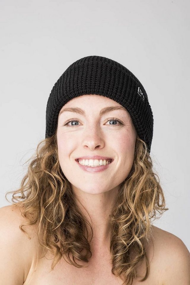 SUPER.NATURAL Beanie Merino Mütze CITY BEANIE atmungsaktiver Merino-Materialmix von SUPER.NATURAL