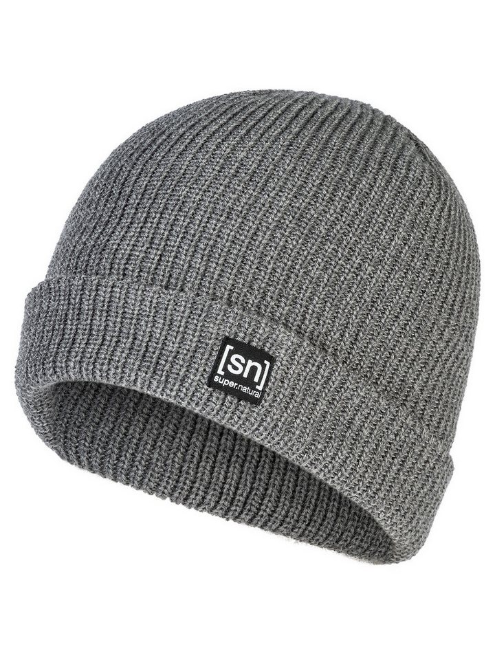 SUPER.NATURAL Beanie für Damen und Herren, MERINO BASIC BEANIE aus recyceltem Polyester, wärmender Merino-Materialmix SUPER.NATURAL Beanie für Damen und Herren, MERINO BASIC BEANIE aus recyceltem Polyester, wärmender Merino-Materialmix von SUPER.NATURAL