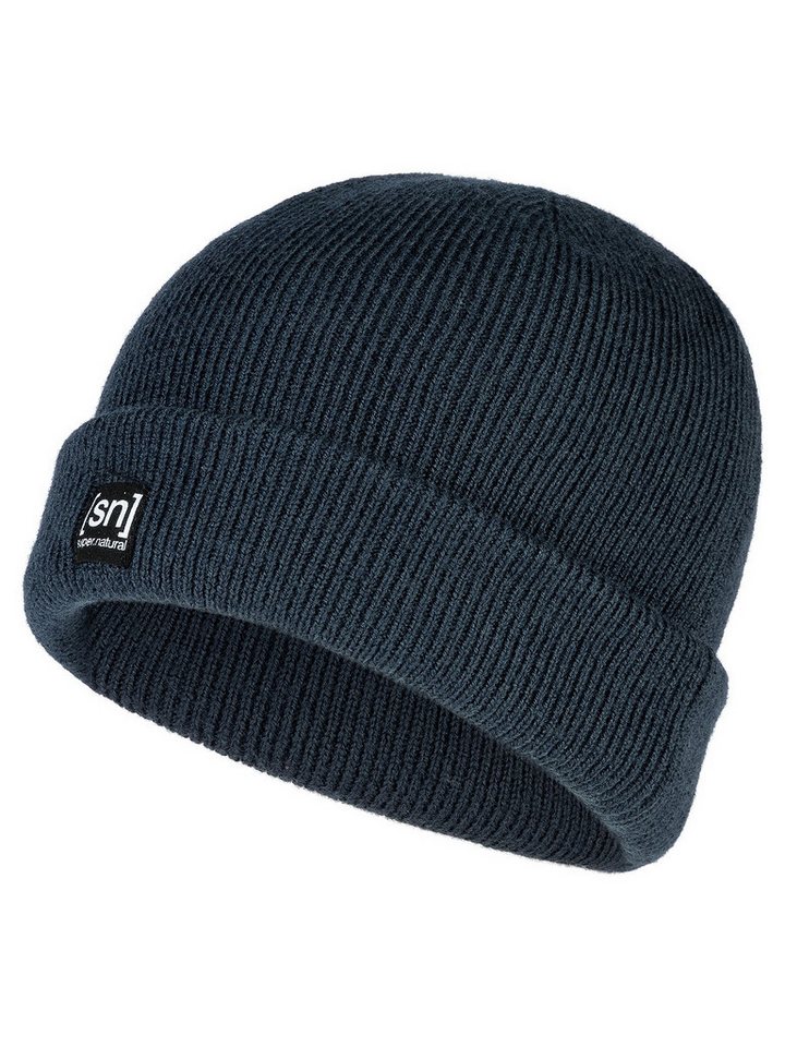 SUPER.NATURAL Beanie Mütze aus Merino FISHERMAN BEANIE perfekt für den Allag von SUPER.NATURAL