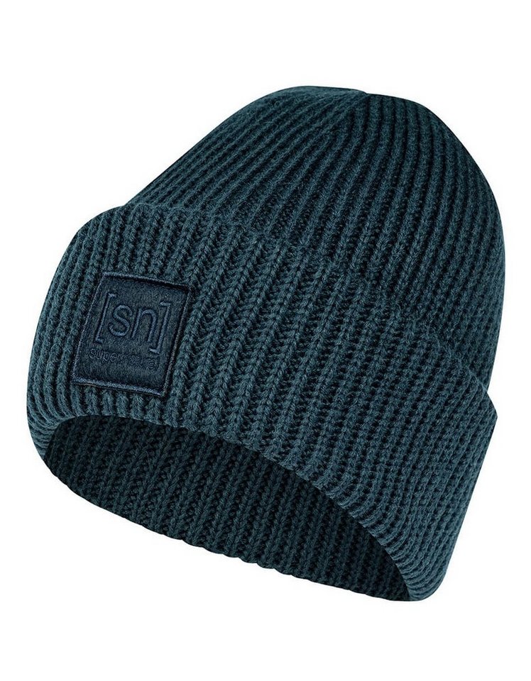 SUPER.NATURAL Beanie Wintermütze Krissini (angenehmes Tragegefühl) dunkelblau Damen von SUPER.NATURAL