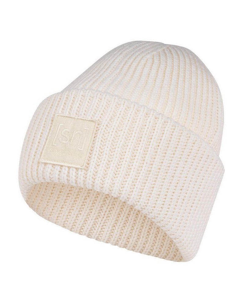 SUPER.NATURAL Beanie Wintermütze Krissini (angenehmes Tragegefühl) weiss Damen - 1 Stück von SUPER.NATURAL