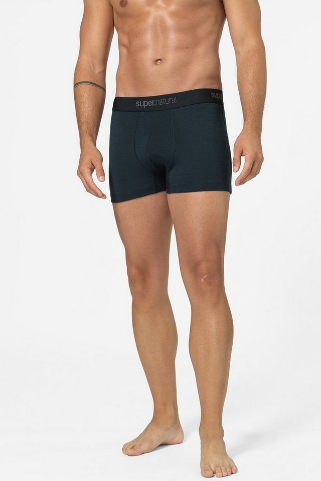 SUPER.NATURAL Boxershorts für Herren, Merino M TUNDRA175 BOXER 2-PACK (Doppelpack) funktioneller Merino-Materialmix von SUPER.NATURAL