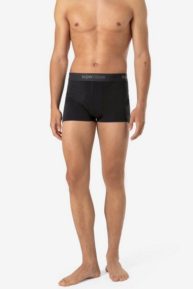 SUPER.NATURAL Boxershorts für Herren, aus Merinowolle M TUNDRA175 BOXER mit super Halt und Komfort von SUPER.NATURAL