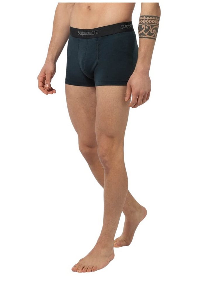 SUPER.NATURAL Boxershorts Tundra 175 - Merinowolle - Unterwäsche dunkelblau Herren - 2 Stück von SUPER.NATURAL